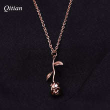 Load image into Gallery viewer, Gold Rose Flower Necklace